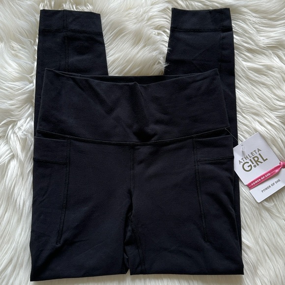 Athleta Girl Natural Play Stash Black Tight - Picture 2 of 5